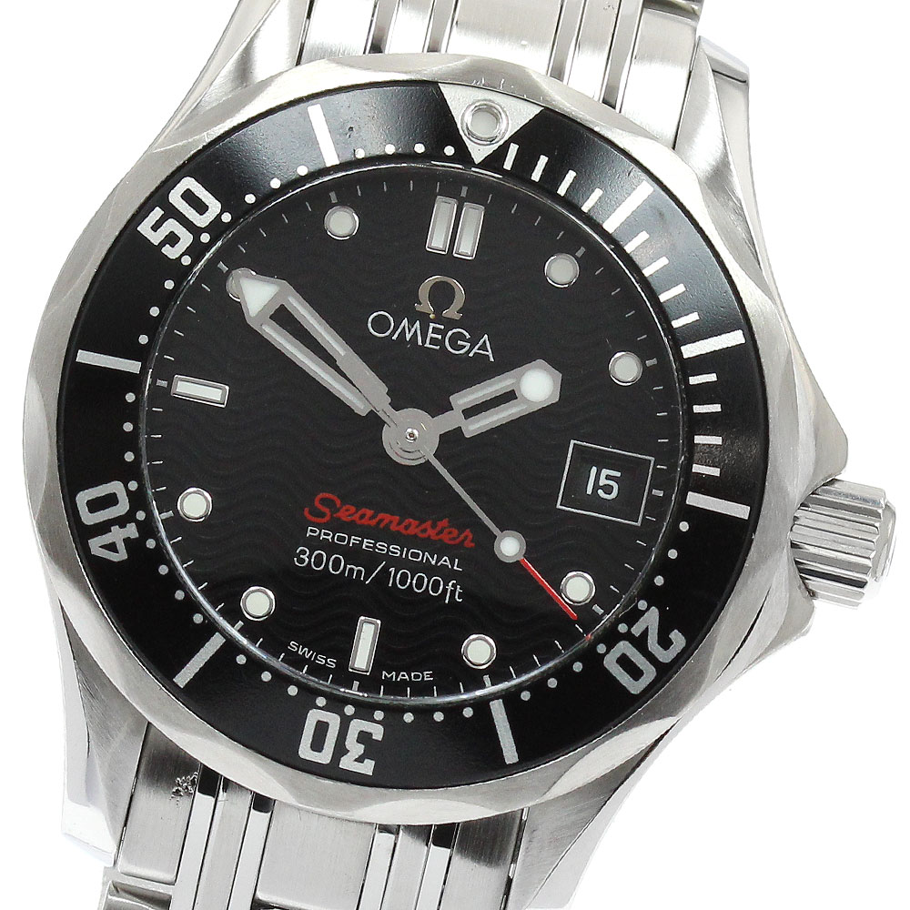 ゼロ OMEGA 212.30.28.61.01.001 シーマスター300 デイト 石英 レディース _896323【中古】