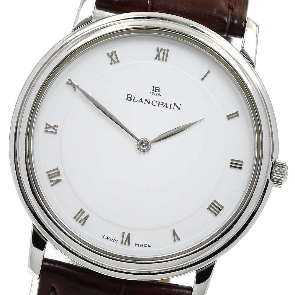 ブランパン Blancpain B0021 1127 55 ヴィルレ ウルトラスリム 手巻き メンズ 保証書付き_900567【中古】|CLOSER