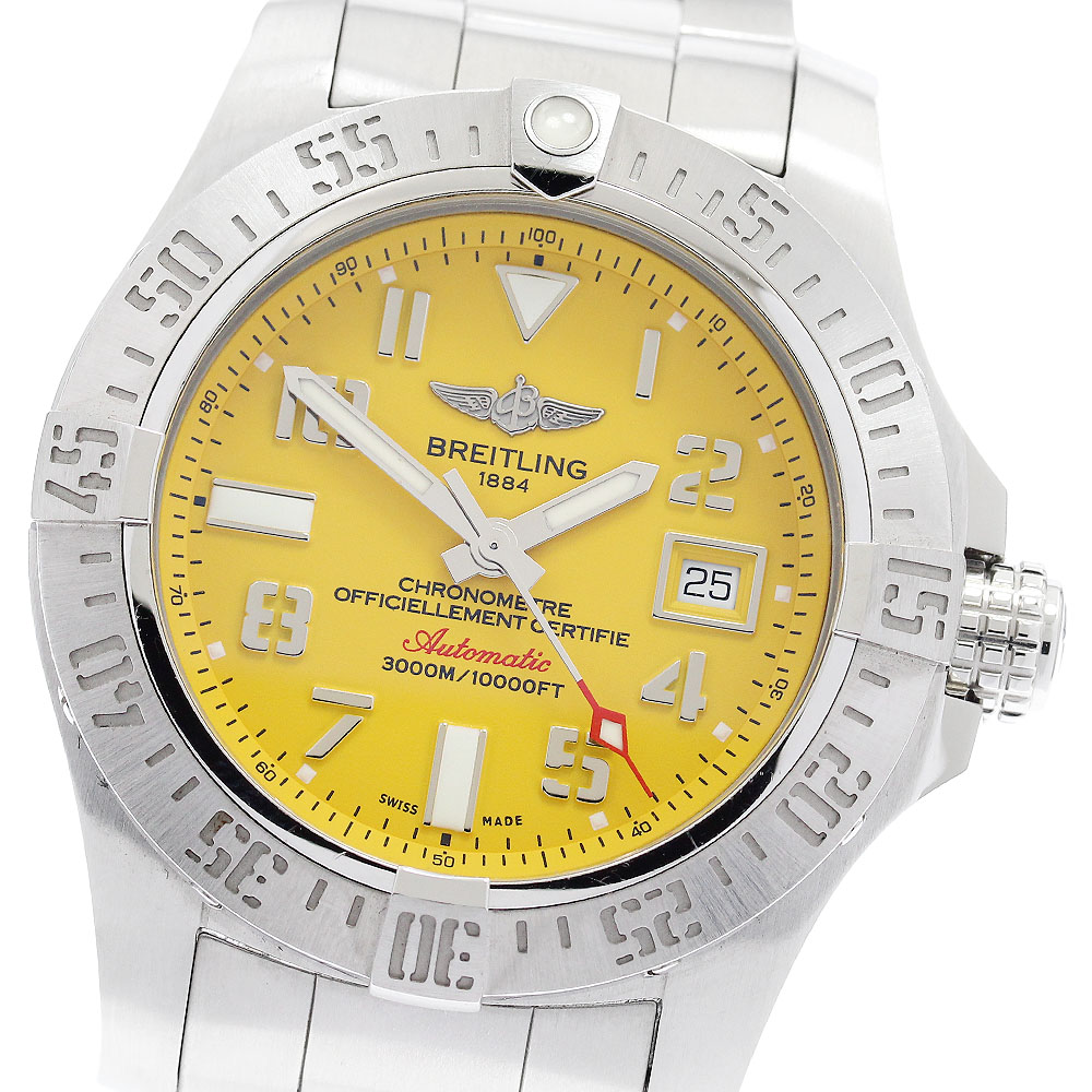 ブライトリング BREITLING A17331 アベンジャー2 シーウルフ デイト 自動巻き メンズ 箱・保証書付き_905949【中古】