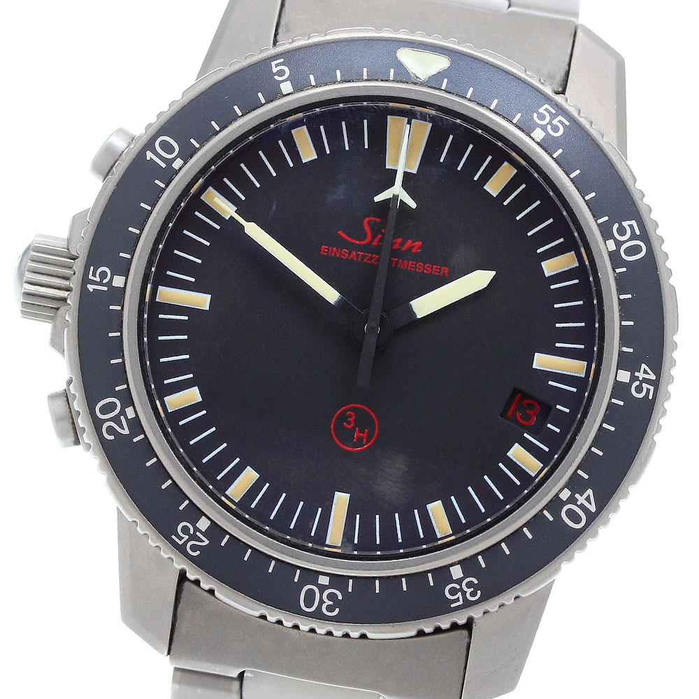 ジン Sinn 503.EZM-1 クロノグラフ デイト トリチウムインデックス 自動巻き メンズ _905951【中古】