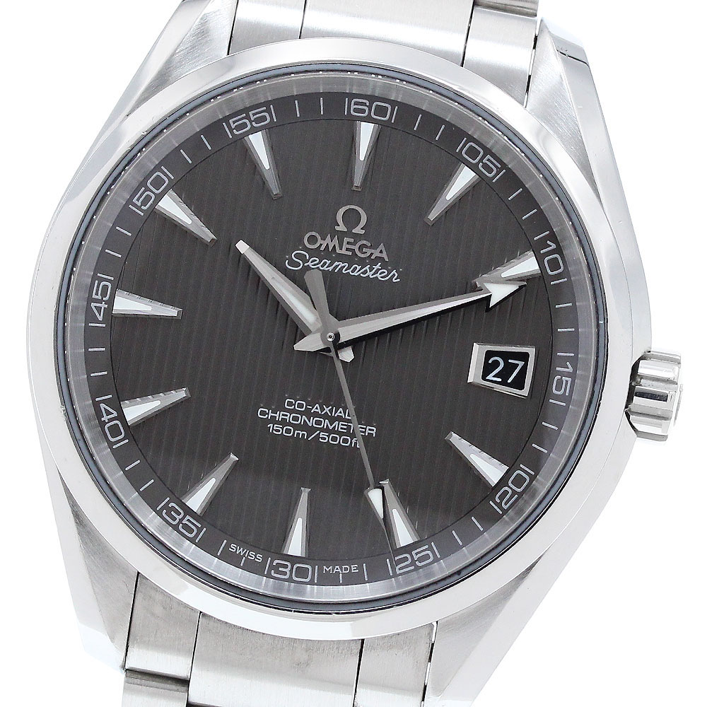 オメガ OMEGA 231.10.42.21.06.001 シーマスター アクアテラ 150M デイト 自動巻き メンズ 保証書付き_901246【中古】|CLOSER