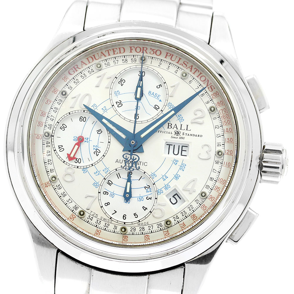 ボールウォッチ BALLWATCH コマーシャル1010D トレイン御師匠さん 心臓の鼓動米突 クロノグラフ 自動小銃一巻き メンズ _903326【中古】