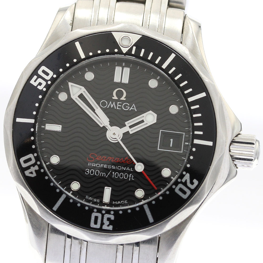 ゼロ OMEGA 212.30.28.61.01.001 シーマスター300 デイト 石英 レディース _901154【中古】