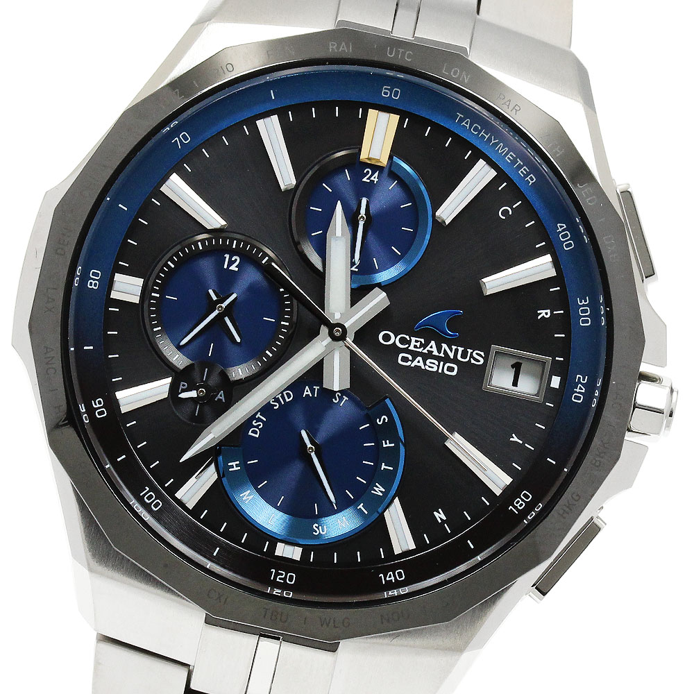 【美品】カシオオシアナス カシャロ クロノグラフ OCW-P500TDJ★ 楽天市場】美品 CASIO OCEANUS オシアナス カシャロ チタン 電波