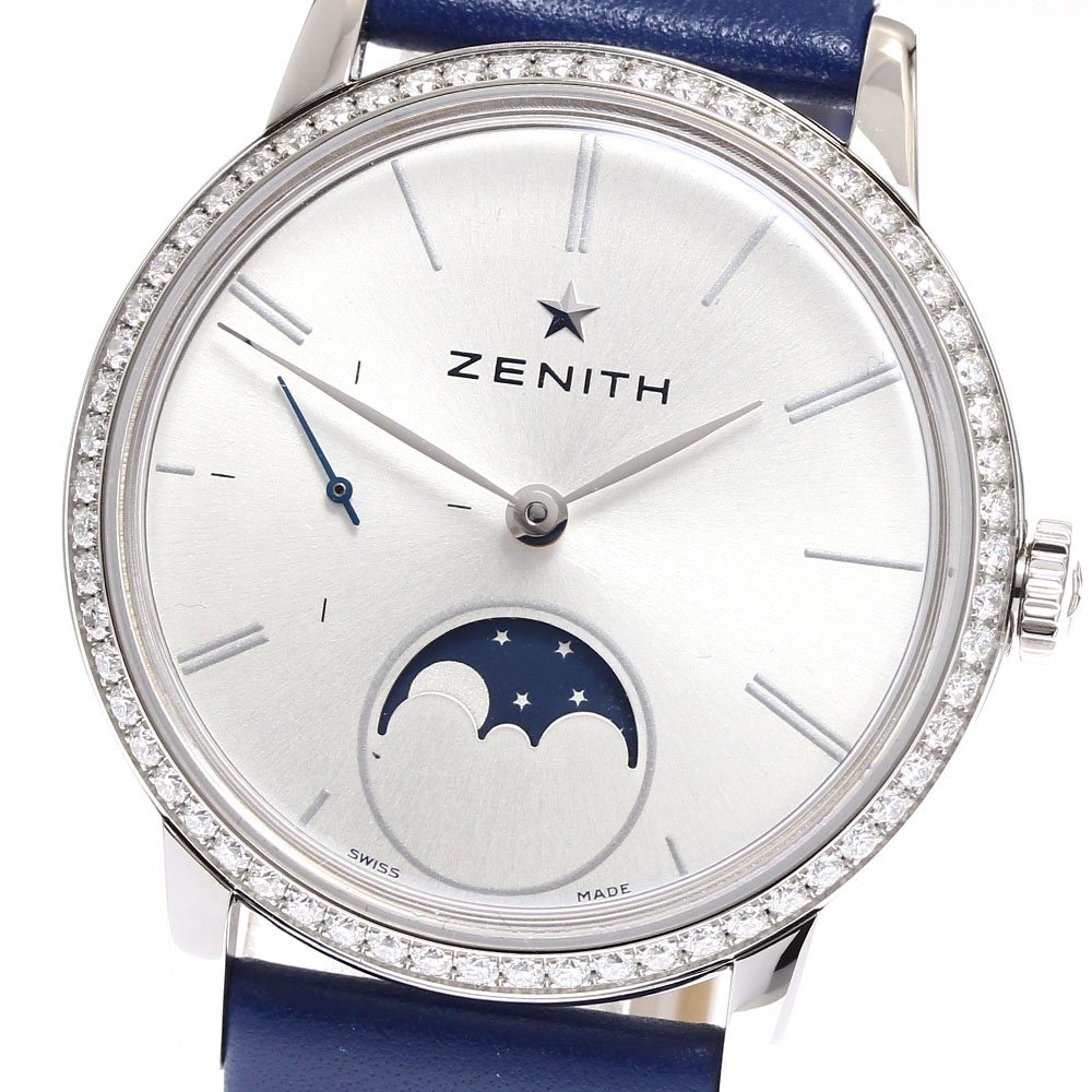 セイ　物 新品)ZENITH ゼニス エリート レディ ムーンフェイズ 03.2330