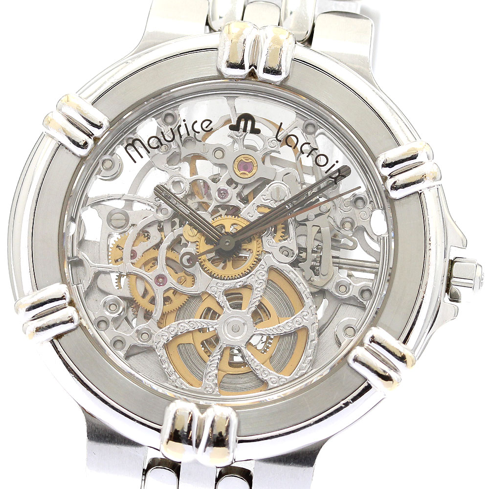 Maurice Lacroix 自動巻き時計 シルバー 楽天市場】内部点検済 MAURICE LACROIX モーリスラクロア