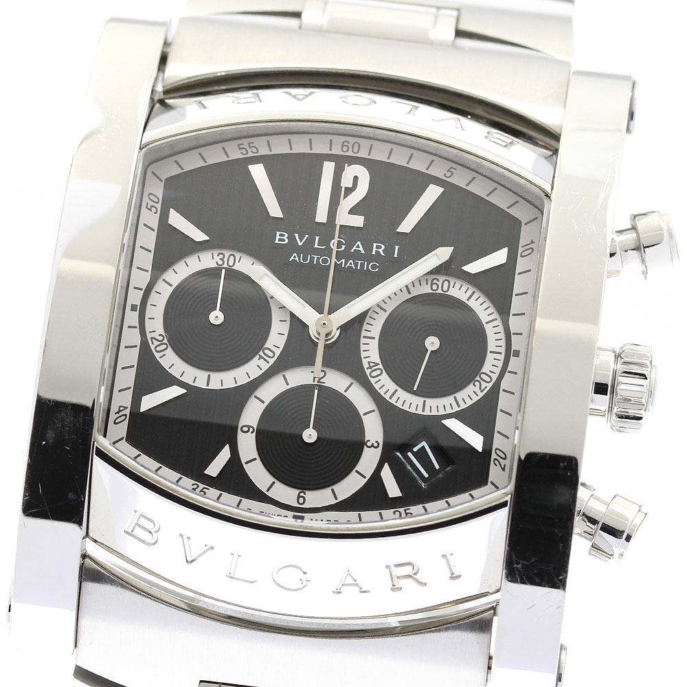 楽天市場】ブルガリ BVLGARI AA48SCH アショーマ クロノグラフ デイト 
