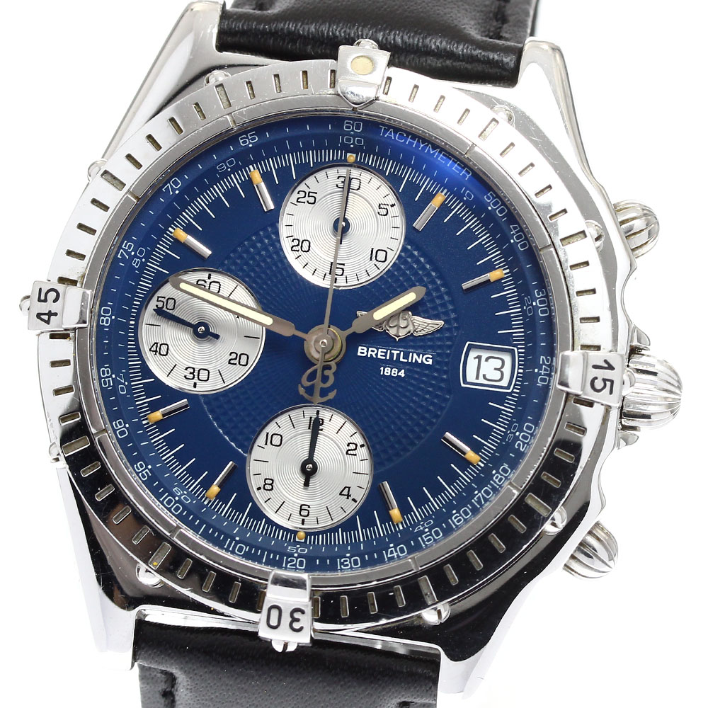 ブライト輪っか BREITLING A13050.1 クロノマット デイト クロノグラフ 自動小銃一巻き メンズ 御墨付き付き添い人_900749【中古】