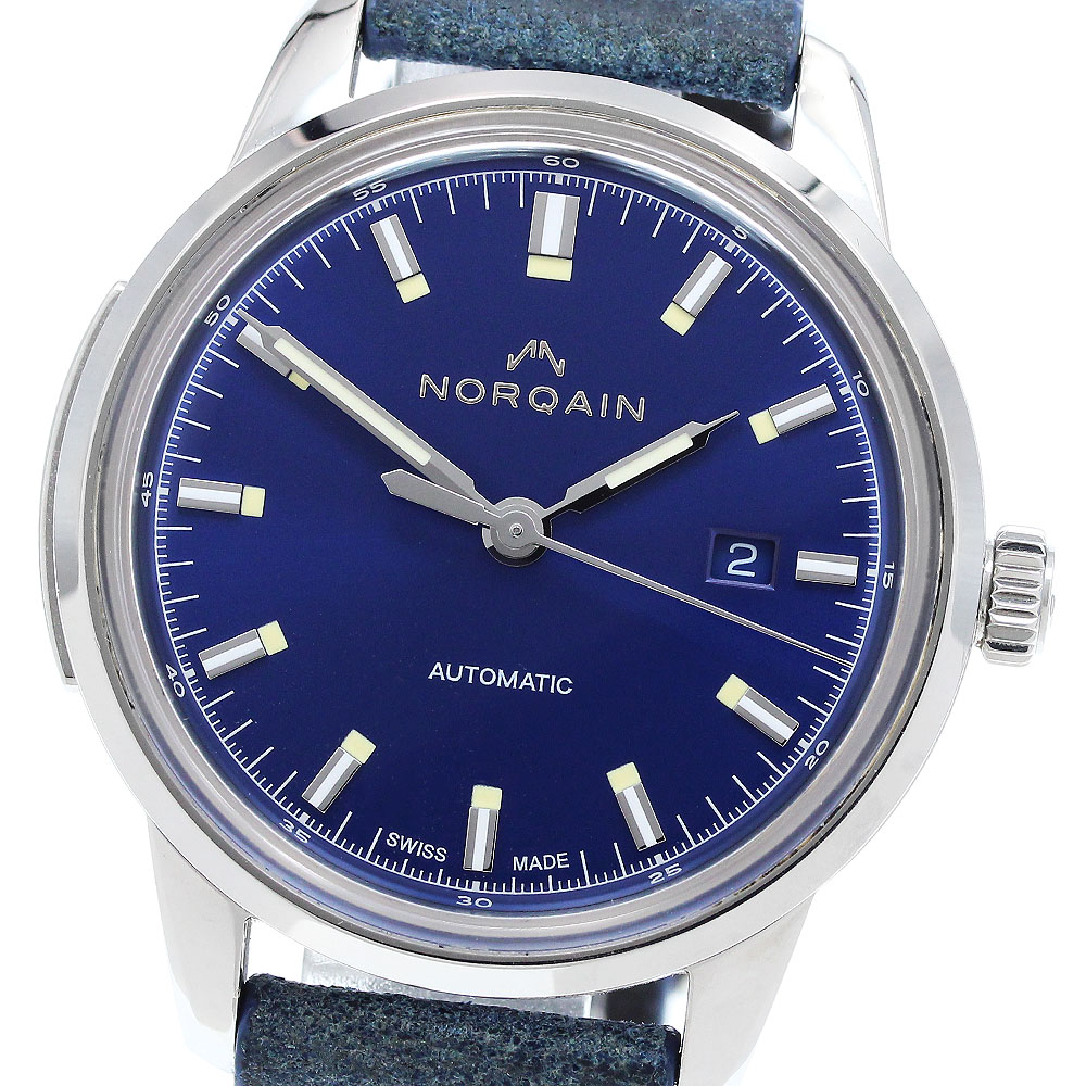 ノルケイン NORQAIN N2000S02A/A201/20LO.18S フリーダム60 デイト 自動巻き メンズ 保証書付き_908665【中古】