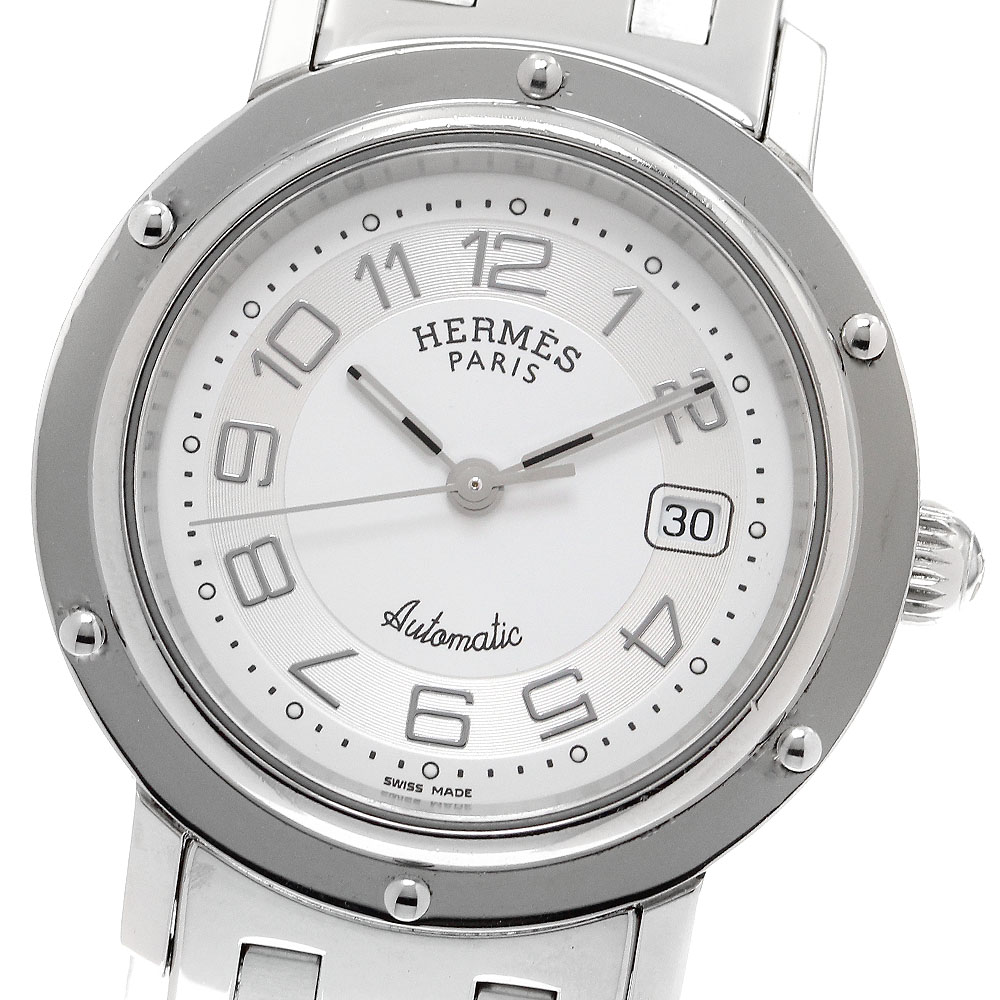 楽天市場】☆良品【HERMES】エルメス クリッパー デイト CL5.410 自動  