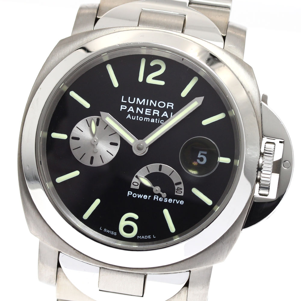 パネライ PANERAI PAM00171 ルミノール パワーリザーブ 自動巻き メンズ 良品 箱・保証書付き_905430【中古】