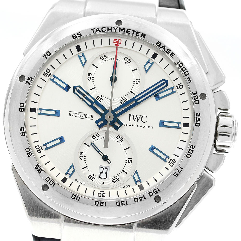 IWC IWC SCHAFFHAUSEN IW378509 インヂュニア クロノグラフレーサー 自動巻き メンズ 良品 保証書付き_882383【中古】