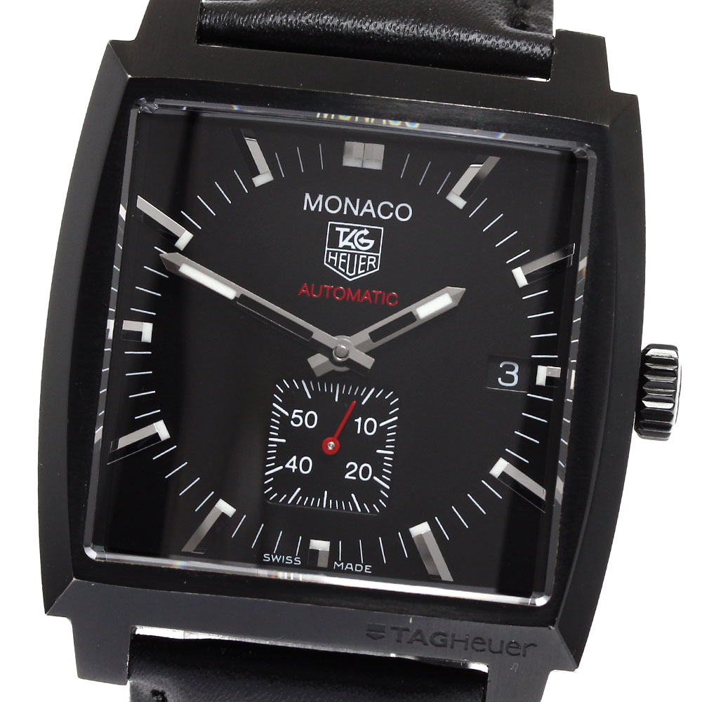 タグホイヤー TAG HEUER WW2119.FC6338 モナコ公国 スモール秒 デイト 自動小銃一巻き メンズ 良品 御墨付き付き添い人_907223【中古】