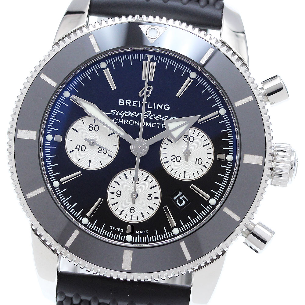 ブライトリング BREITLING AB0162 スーパーオーシャン ヘリテージ B01 クロノグラフ44 自動巻き メンズ 良品 保証書付き_909071【中古】