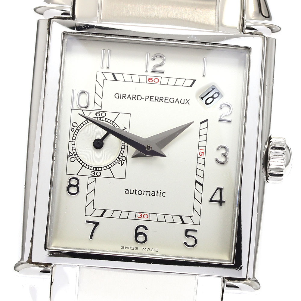 ジラール・ペルゴ GIRARD PERREGAUX 25932-11-111-1 ヴィンテージ1945 スモール秒 自動小銃一巻き メンズ 箱・御墨付き付き添い人_905658【電子ボルト10】【中古】