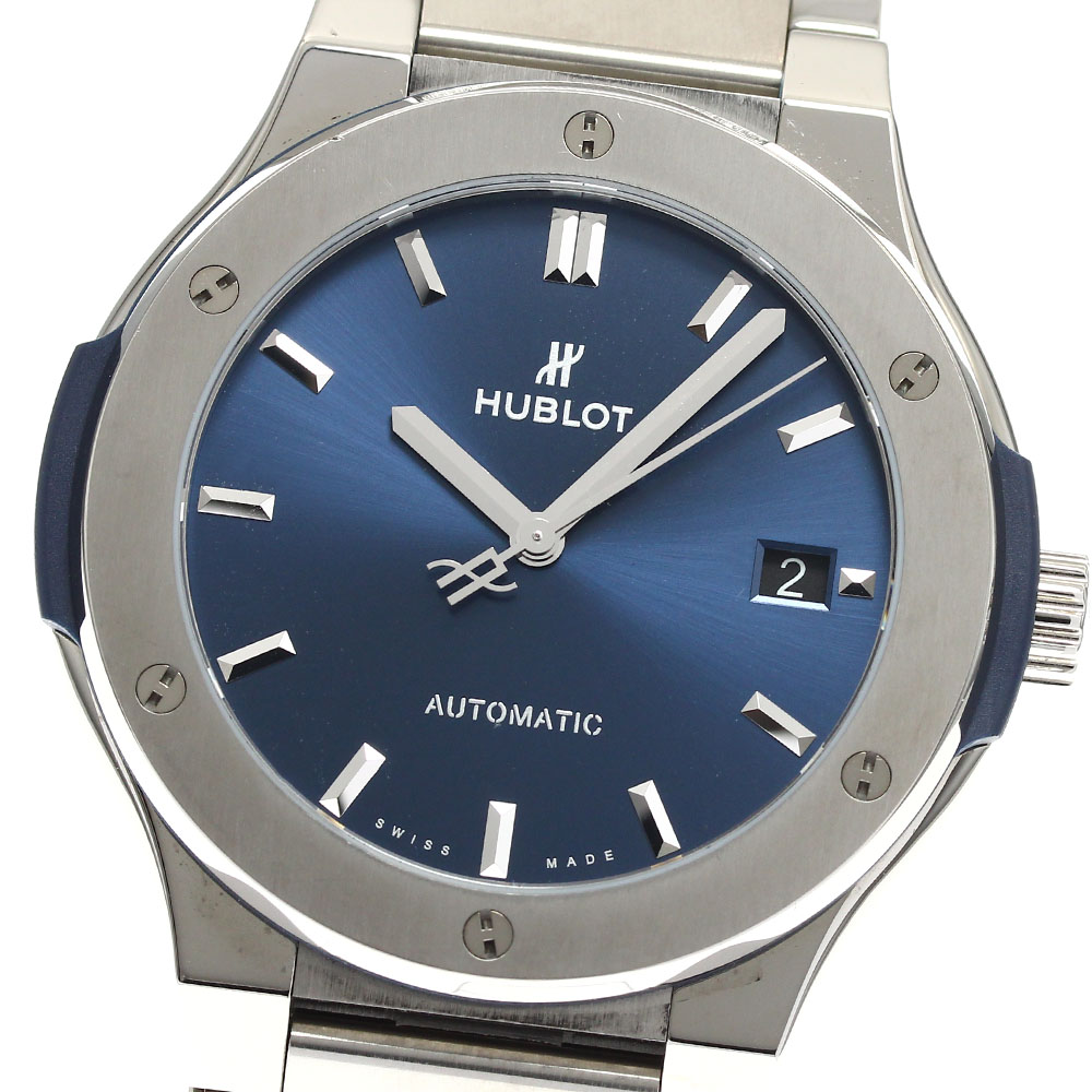 ウブロ HUBLOT 510.NX.7170.NX クラシック フュージョン デイト 自動巻き メンズ 美品 箱・保証書付き_908844【中古】