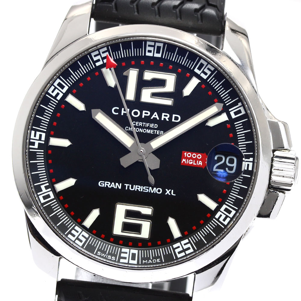 胴締め訳あり ショパール Chopard 16/8997 ミッレミリア グランツーリスモ XL 自動小銃一巻き メンズ _906311【中古】