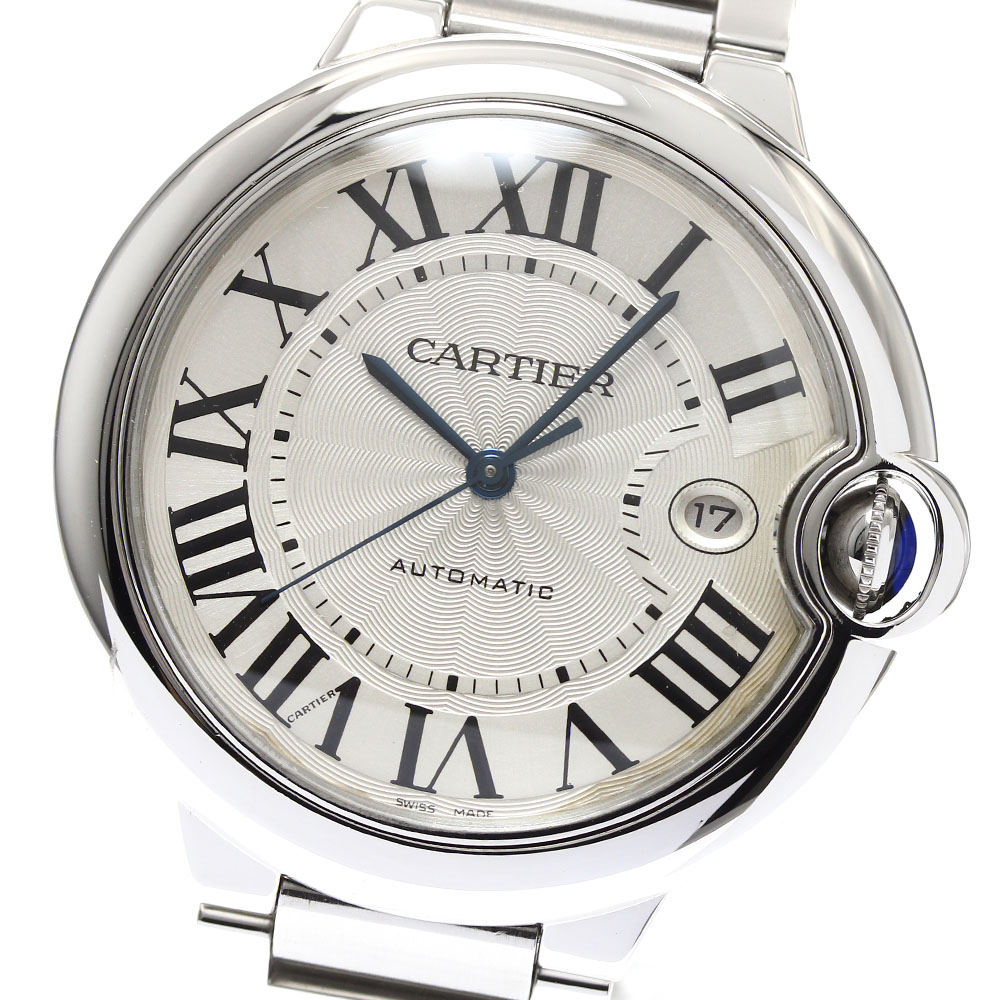 カルティエ CARTIER W69012Z4 バロンブルーLM デイト 自動巻き メンズ _902538【中古】