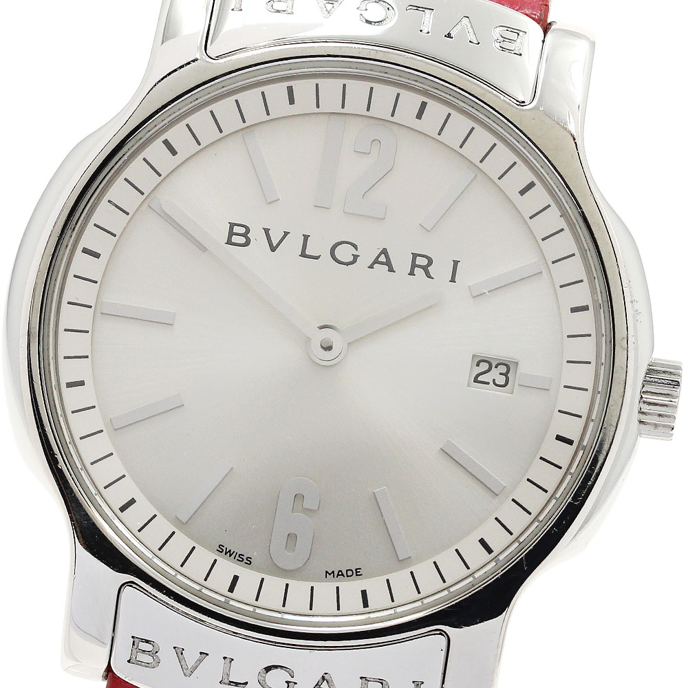 ブルガリ BVLGARI ST35S ソロテンポ デイト クォーツ メンズ _904966【ev10】【中古】
