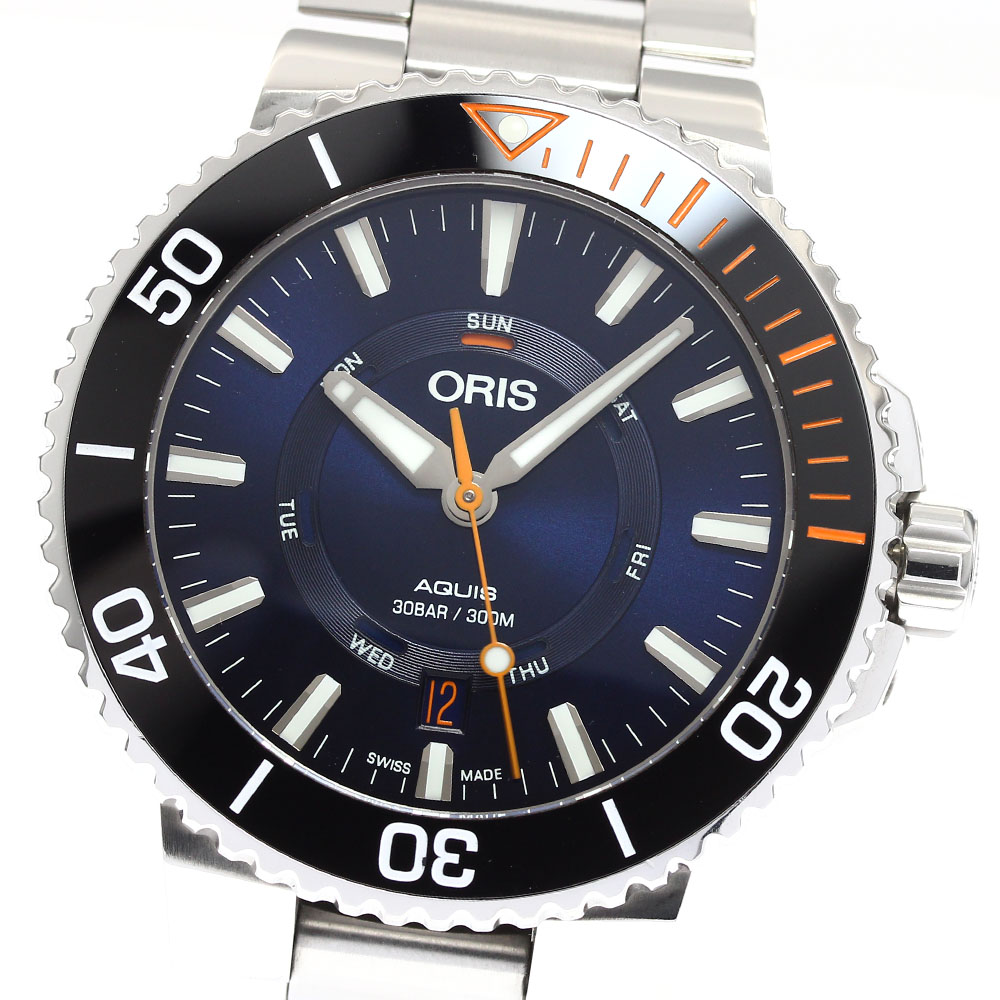 オリス ORIS 7734 アクイス スタグホーン レストレーション リミテッドエディション 自動巻き メンズ 箱・保証書付き_907809【ev10】【中古】 107,811円