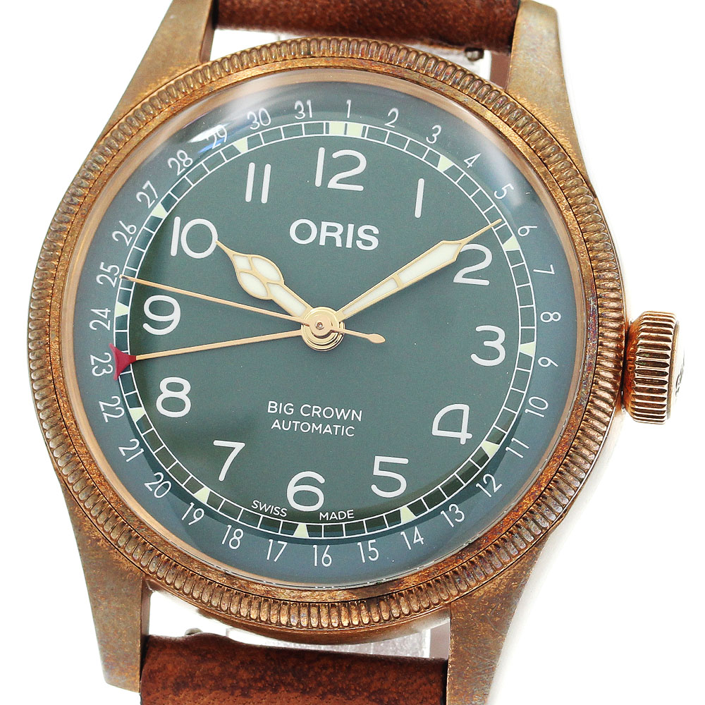 m*o様 ★希少 ORIS ポインターデイト ビッグクラウン 7551 オートマ 楽天市場】【ORIS】オリス ポインターデイト ビッグクラウン