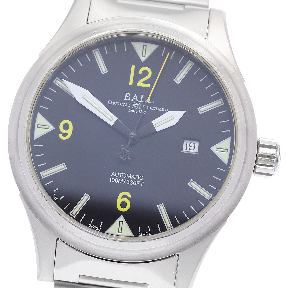 ボールウォッチ BALLWATCH NM2090C-SJ-BKYE ストークマン2 デイト 自動巻き メンズ _909037【ev15】【中古】|CLOSER
