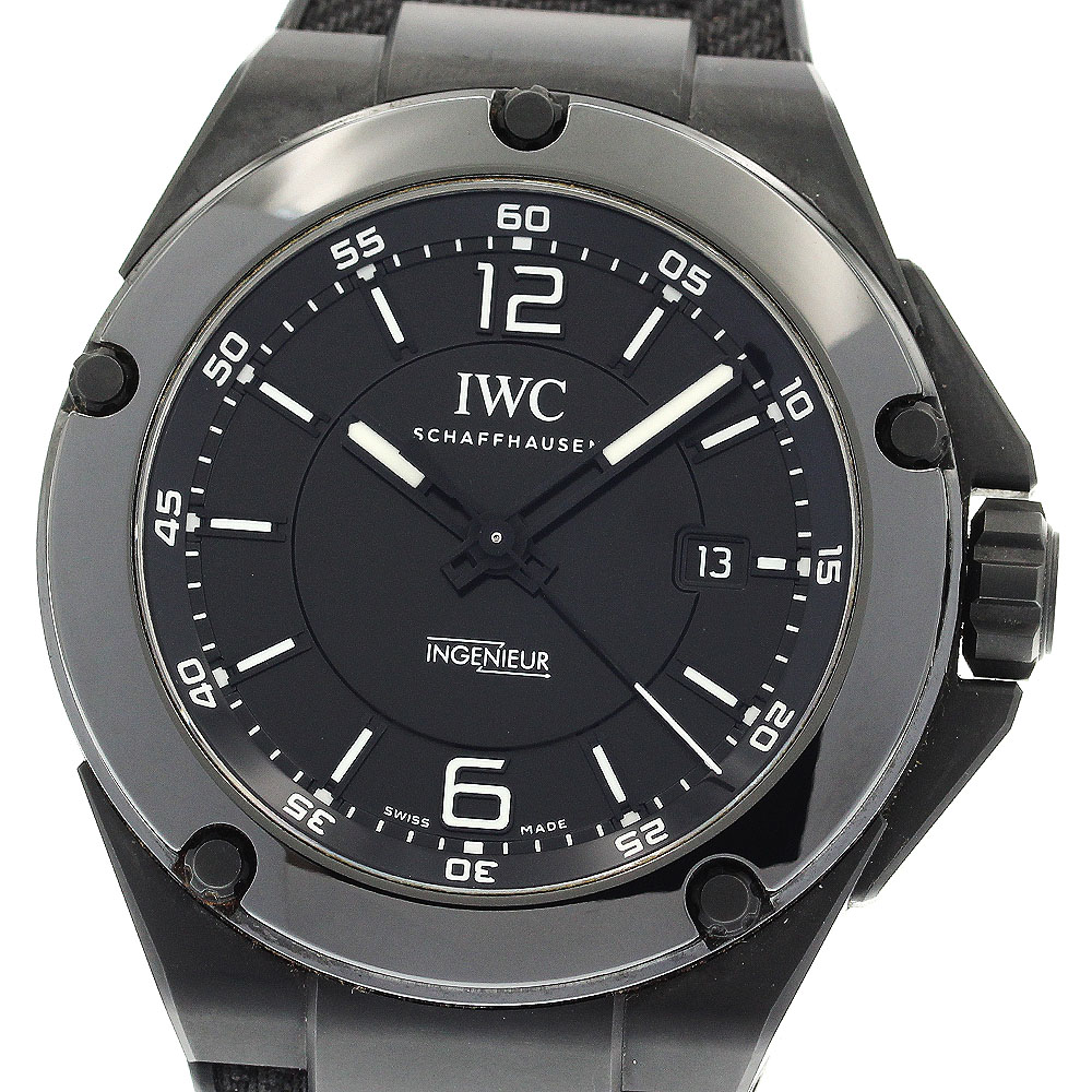 IWC SCHAFFHAUSEN IW322503 インヂュニア オートマティック AMG ブラックシリーズ デイト 自動巻き メンズ 保証書付き_910146【中古】