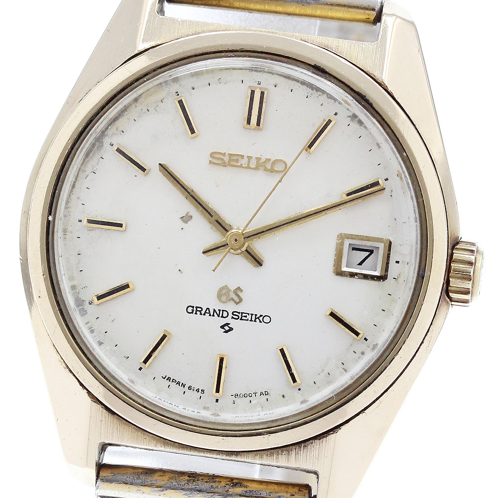 セイコー SEIKO 6145-8000 地びたセイコー デイト キロカロリー.6145A 自動小銃一巻き メンズ _910591【電子ボルト15】【中古】