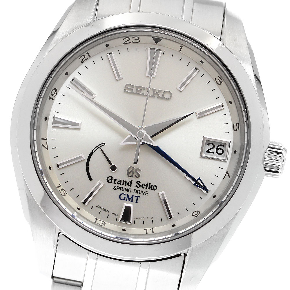 セイコー SEIKO SBGE005/9R66-0AC0 グランドセイコー GMT マスターショップ限定 スプリングドライブ メンズ _907742【中古】