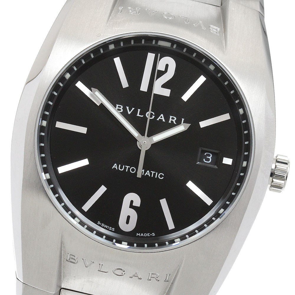 ブルガリ エルゴン ブラック EG40S メンズ 腕時計　自動巻き BVLGARI】ブルガリ『エルゴン』EG40S メンズ 自動巻き 1ヶ月保証