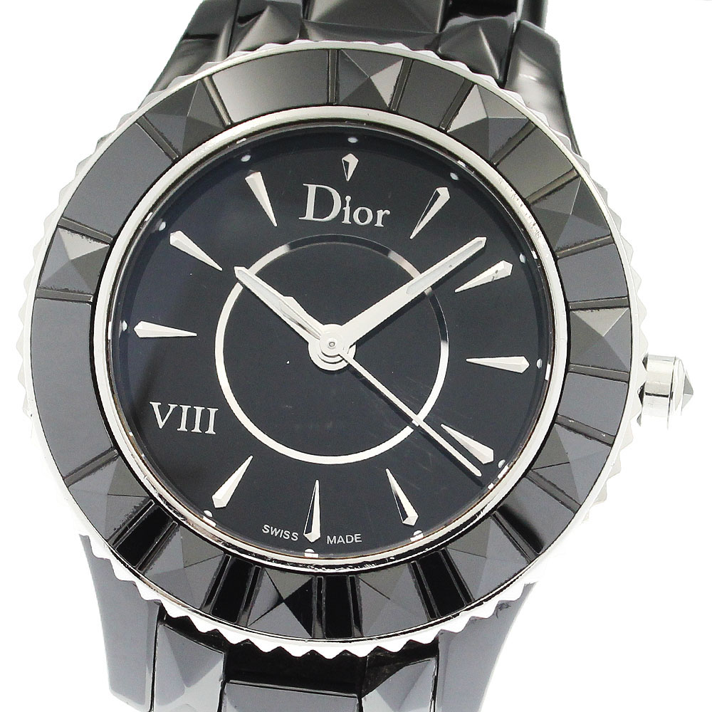 ディオール ラディドゥ ディオール ウルトラマット CD04311X1208 SS QZ 黒文字盤 ディオール ラ デ ドゥ ディオール ブラック ウルトラマット