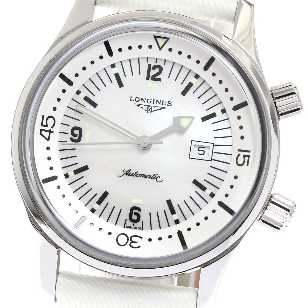 ロンジン LONGINES L3.374.4 レジェンドダイバー デイト 自動小銃一巻き ボーイズ 良品 _909638【電子ボルト15】【中古】