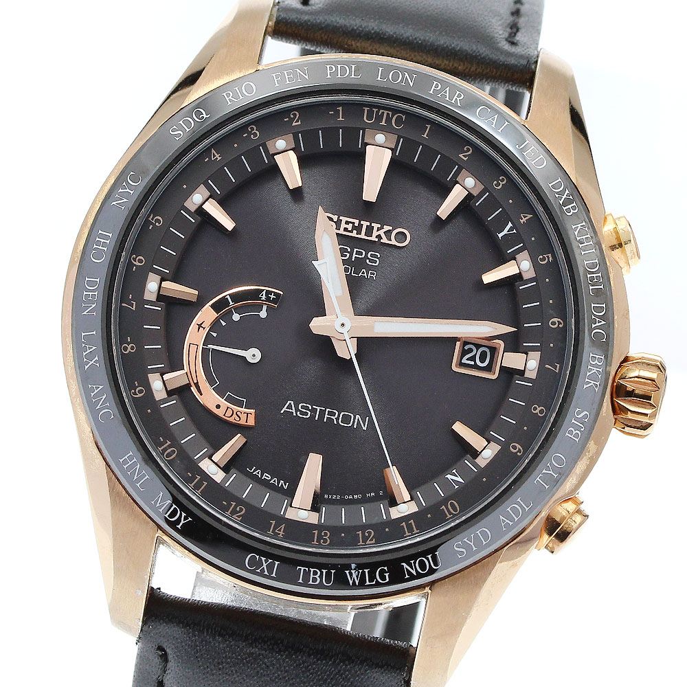 セイコー SEIKO SBXB096/8X22-0AG0-2 アストロン デイト ソーラー電波 メンズ _910275【ev10】【中古】