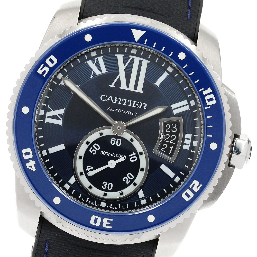 カルティエ CARTIER WSCA0010 カリブル ドゥ カルティエ ダイバー デイト 自動巻き メンズ _910752【中古】