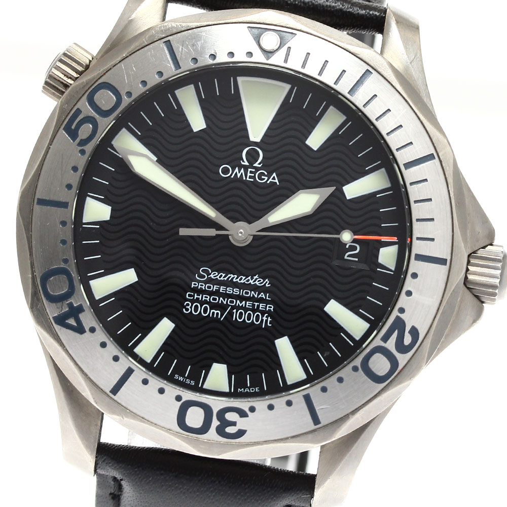 ゼロ OMEGA 2231.50 シーマスター300 デイト 自動小銃一巻き メンズ _910845【中古】