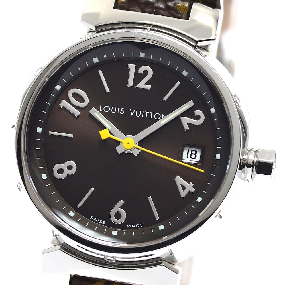 楽天市場】電池交換済 LOUIS VUITTON ルイヴィトン タンブール Q1211