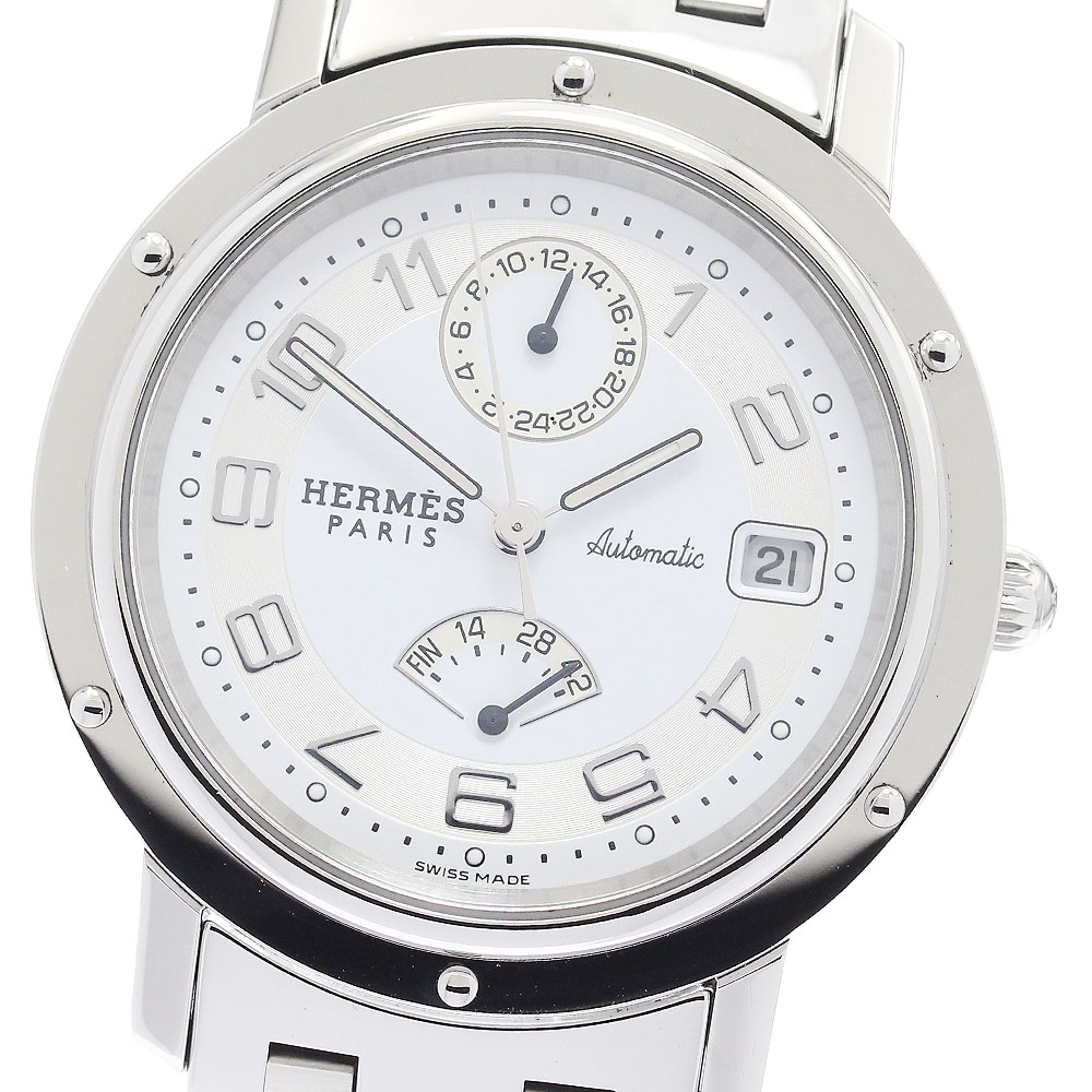 エルメス HERMES クリッパー CL1.810 グレー 自動巻き メンズ 楽天市場】箱付【HERMES】エルメス クリッパー デイト CL1.810