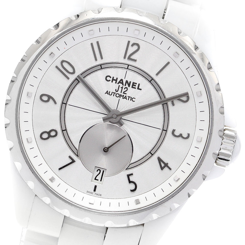 シャネル CHANEL H3837 J12 白セラミック 自動巻き ボーイズ _910729【中古】