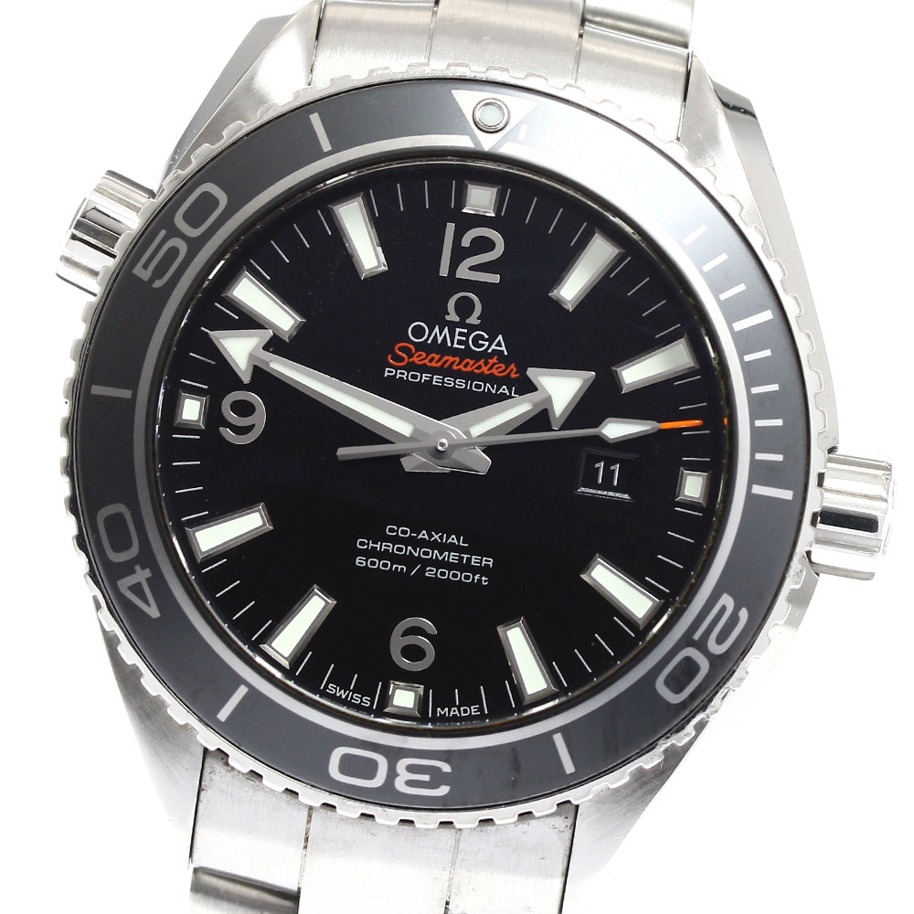 オメガ OMEGA 232.30.38.20.01.001 シーマスター プラネットオーシャン 600M デイト コーアクシャル 自動巻き ボーイズ 良品 _906308【中古】
