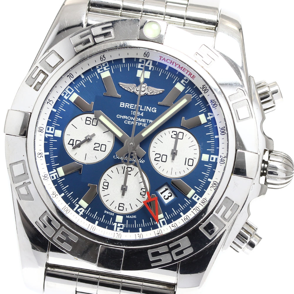 訳あり ブライトリング BREITLING AB0410 クロノマット GMT 自動小銃一巻き メンズ 御墨付き付き添い人_906996【電子ボルト20】【中古】