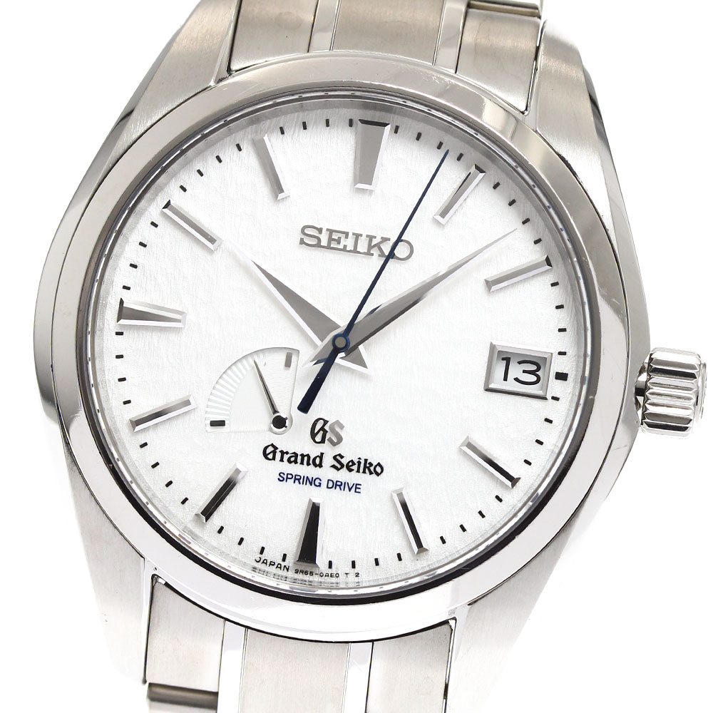 訳あり セイコー SEIKO SBGA011/9R65-0AE0 グランドセイコー デイト パワーリザーブ スプリングドライブ メンズ _909756【ev15】【中古】