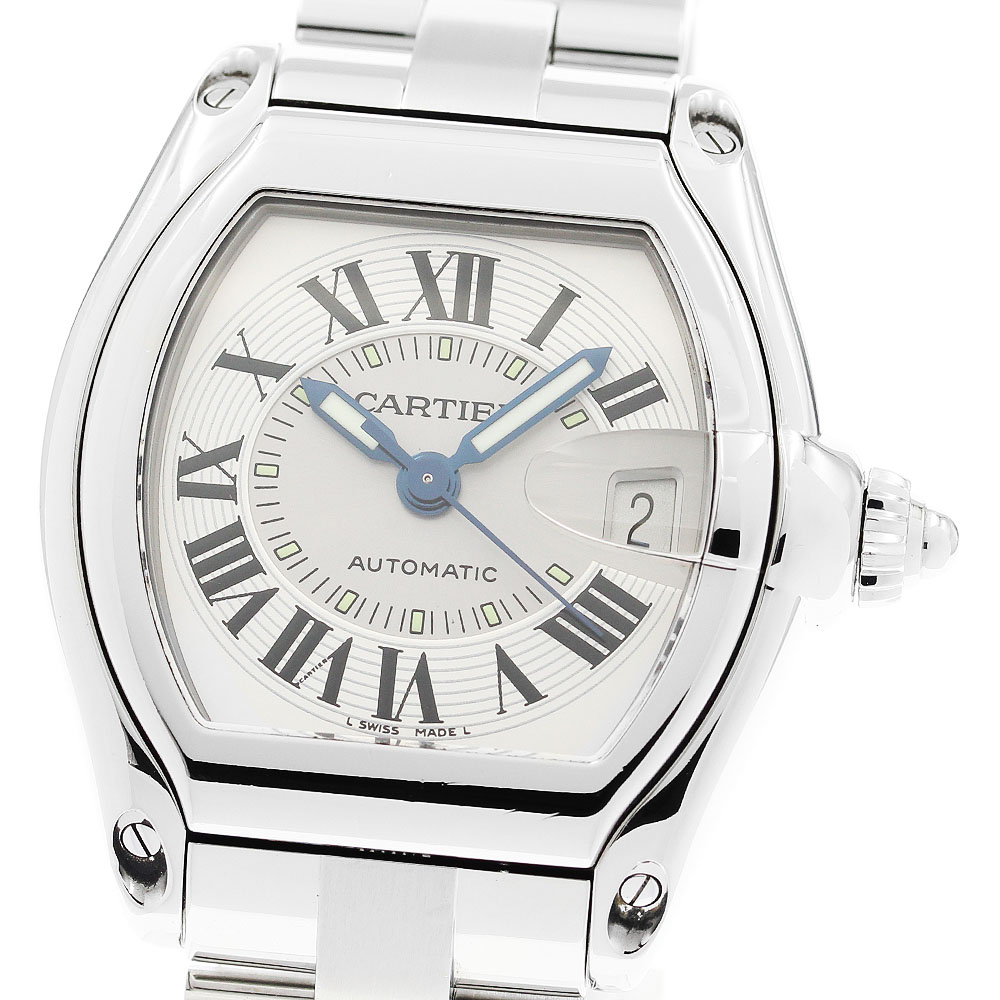 カルティエ CARTIER W62000V3 ロードスターLM デイト 自動巻き メンズ _910058【中古】