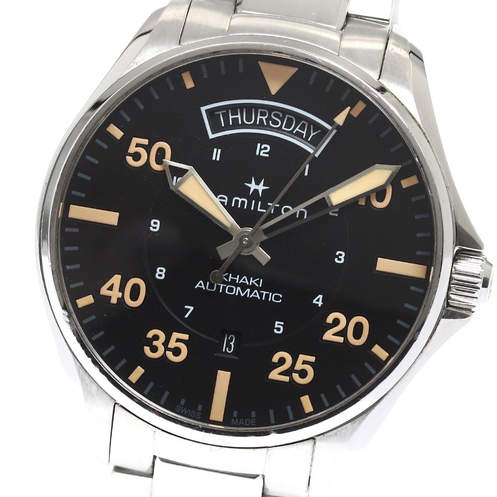 HAMILTON ハミルトン 自動巻き 腕時計 メンズ H646150 楽天市場】☆美品【HAMILTON】ハミルトン カーキ パイロット