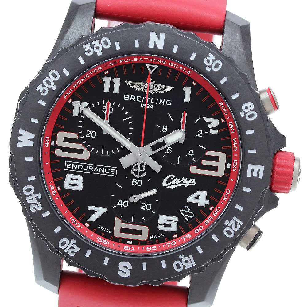 ブライトリング BREITLING X82310 エンデュランス プロ 広島東洋カープ限定 デイト クォーツ メンズ 極美品 箱・保証書付き_912419【中古】