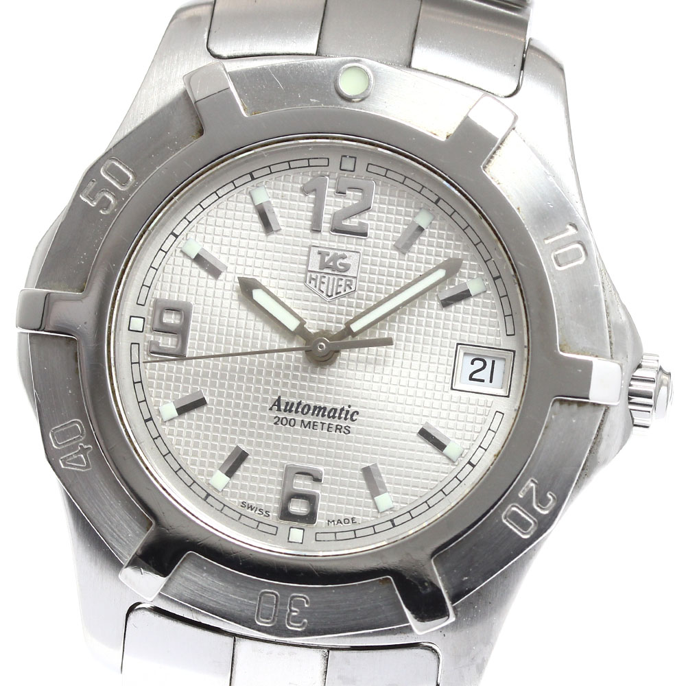 美品✨　新品電池　タグホイヤー　エクスクルーシブ　WN1111 白文字盤　メンズ 美品✨ 新品電池 タグホイヤー エクスクルーシブ WN1111 白文字盤