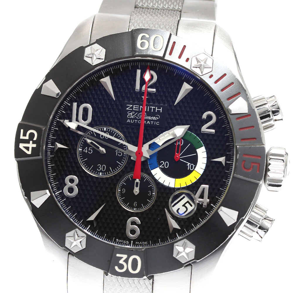 ゼニス ZENITH 03.0526.4000 デファイクラシック エルプリメロ クロノグラフ 自動巻き メンズ _910443【中古】