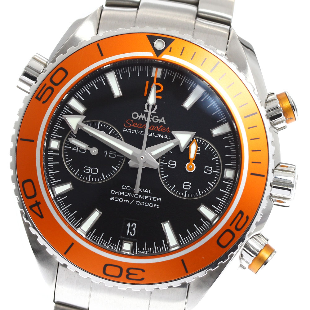 オメガ OMEGA 232.30.46.51.01.002 シーマスター プラネットオーシャン 600M クロノグラフ 自動巻き メンズ 保証書付き_910693【中古】