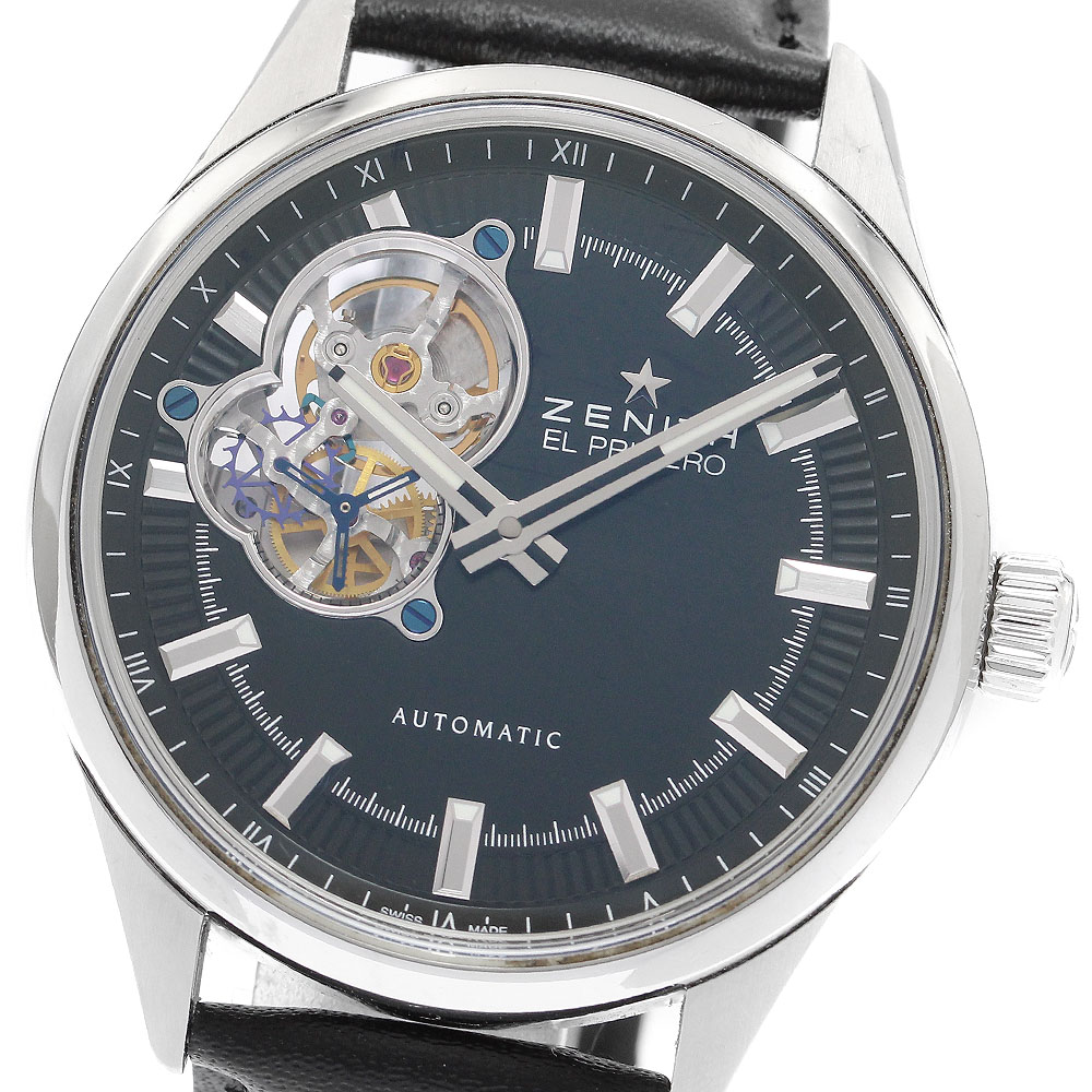 ゼニス ZENITH 03.2170.4613/21.C714 エルプリメロ シノプシス 自動巻き メンズ 箱・保証書付き_910757【中古】|CLOSER