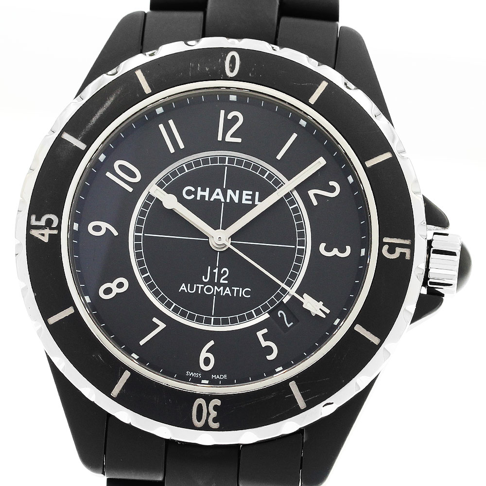 シャネル CHANEL H3131 J12 マットブラック セラミック 42MM 自動巻き メンズ _912342【中古】