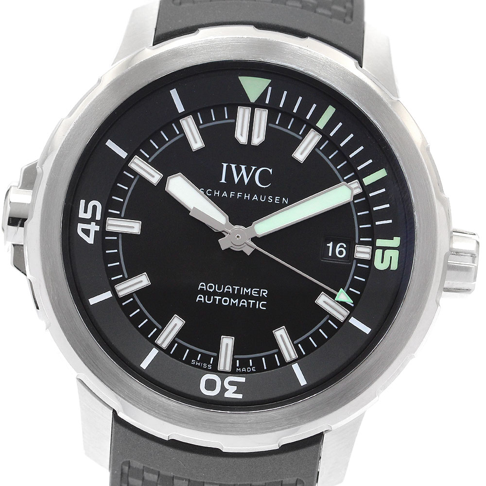IWC IWC SCHAFFHAUSEN IW329001 アクアタイマー デイト 自動巻き メンズ 良品 保証書付き_912056【中古】